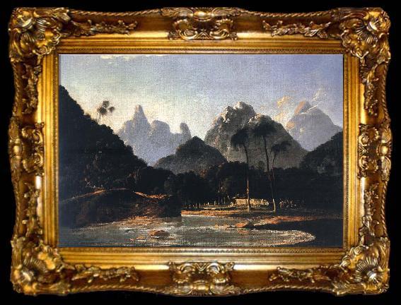 framed  unknow artist A View of Vaitepeha Bay,Tahiti, ta009-2